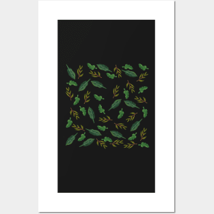 Leaf pattern A Posters and Art